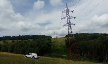 Náter stožiarov 110KV VVN