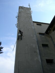 Oprava fasády sýpky Velké Dvorany